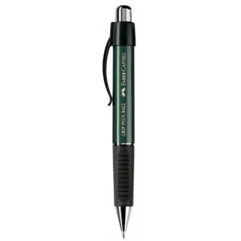 Clip-on retractable ballpoint pen Faber-Castell 14079 Black Green Blue