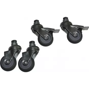 Castor wheels LOGON RAX111 Black 4 pcs