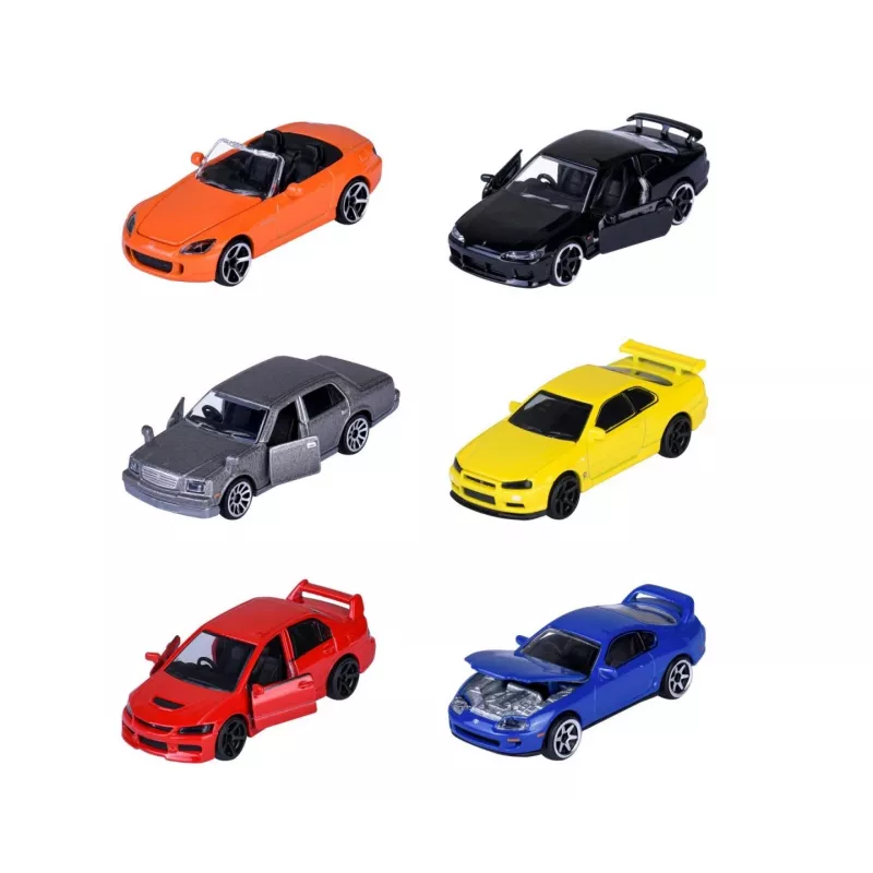 Toy vehicle set Majorette Japan Legends Premium assortment, 6 vehicles, model 8502100000