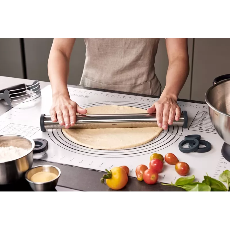 Silicone and stainless steel GEFU Rego kitchen mat 397×55×55 mm smooth surface