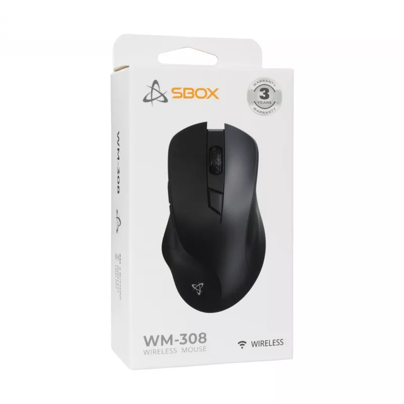 Mouse Sbox WM-308 Black USB