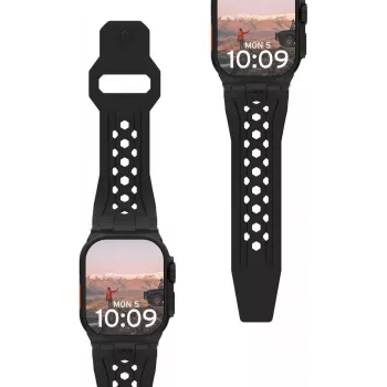 Urban Armor Gear UAG Monarch Strap | Apple Watch Ultra/42/44/45/46mm | black/titan (194158114037)
