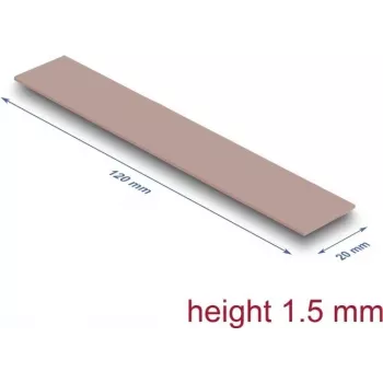 Delock Thermal Pad 120 x 20 1.5 mm for M.2 Module 3.0 W/mK - Silikonfrei (18482)