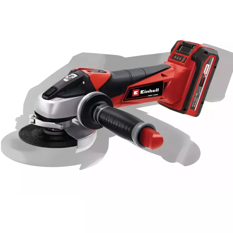 Cordless angle grinder Einhell TE-AG 18/115 Li Kit — 115 mm disc, 18 V Li‑Ion, 8500 RPM, 1.65 kg