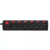 Power Extension LogiLink LPS233 1.5m 6 AC Outlets Indoor Black