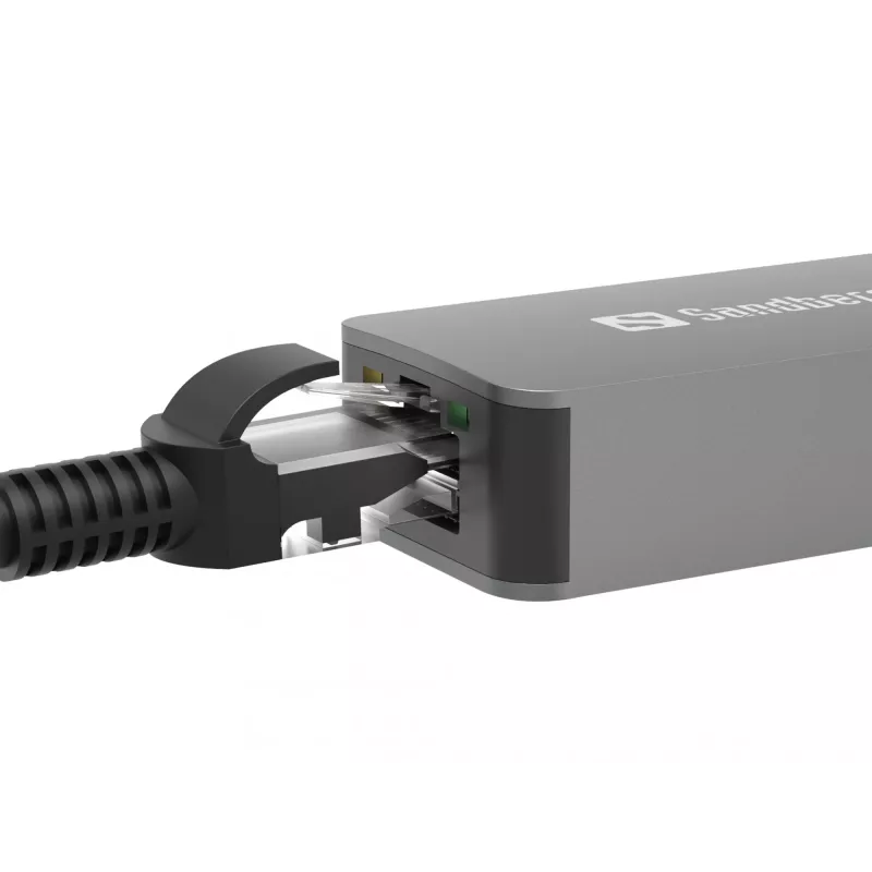 USB-C/A adapter SANDBERG 136-68 with 2.5 GbE RJ45 Ethernet port