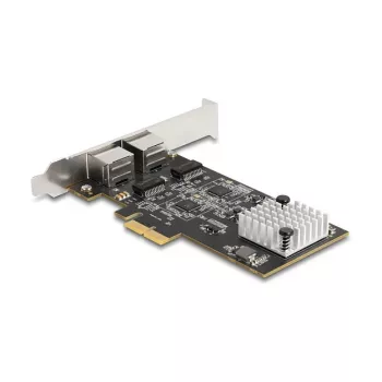 DeLOCK 81261 PCI Express x2 network card, 2 x RJ45 5 Gigabit LAN