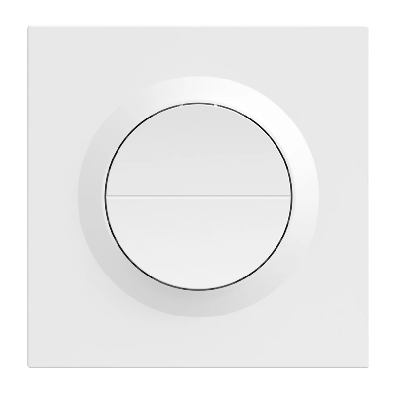 Wall-mounted ZigBee dual-channel smart switch Sonoff MINI-ZB2GS-E for two circuits, DIN/flush installation compatible
