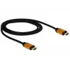 HDMI Cable DeLOCK 85727 1m Type A Male to Male Black Gold