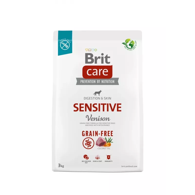 Brit Care Grain-free Sensitive Venison dry dog food 3 kg
