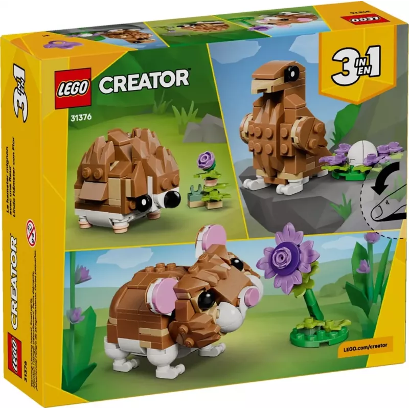 LEGO CREATOR 3 IN 1 31376 Cute Hamster with a Flower