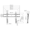 Wall mount Vogels PFW 6810 Hold 55-80 inch Maximum weight 75 kg Black