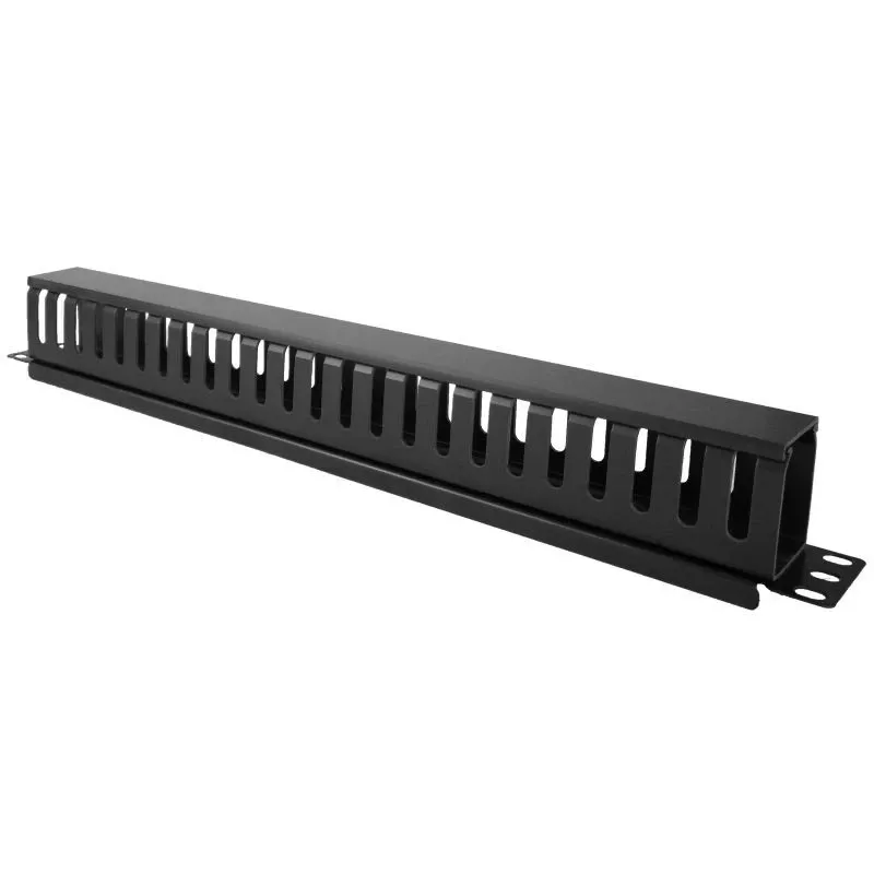 Cable box Alantec PK008 wall organizer 1U black metal/plastic