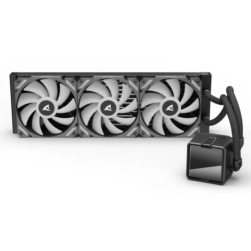 All-in-One Liquid CPU Cooler Sharkoon S60 ARGB — 360 mm Radiator, 3×120 mm PWM Fans, Black