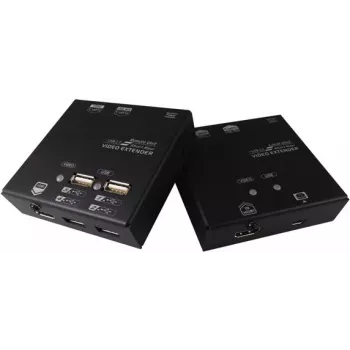 Value KVM Extension over Cat.6 - HDMI - 4x USB 60m - 22 x 84 x 78 mm (14.99.3041)