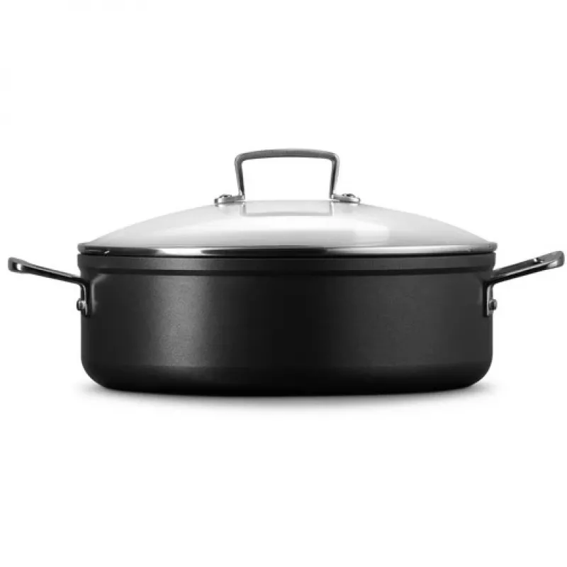 Le Creuset Toughened Non-Stick sauteuse with glass lid 28 cm