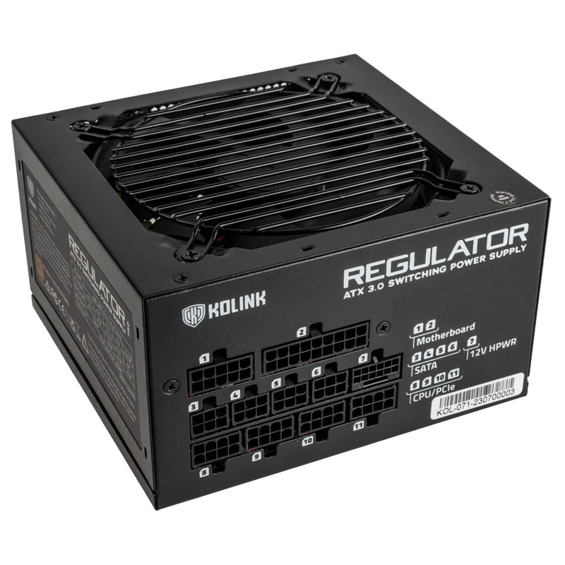 Kolink Regulator 80 PLUS Gold PSU, ATX 3.0, PCIe 5.0, modular - 750 Watts