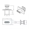 Socket safety cover USB Type-C DeLOCK 64015