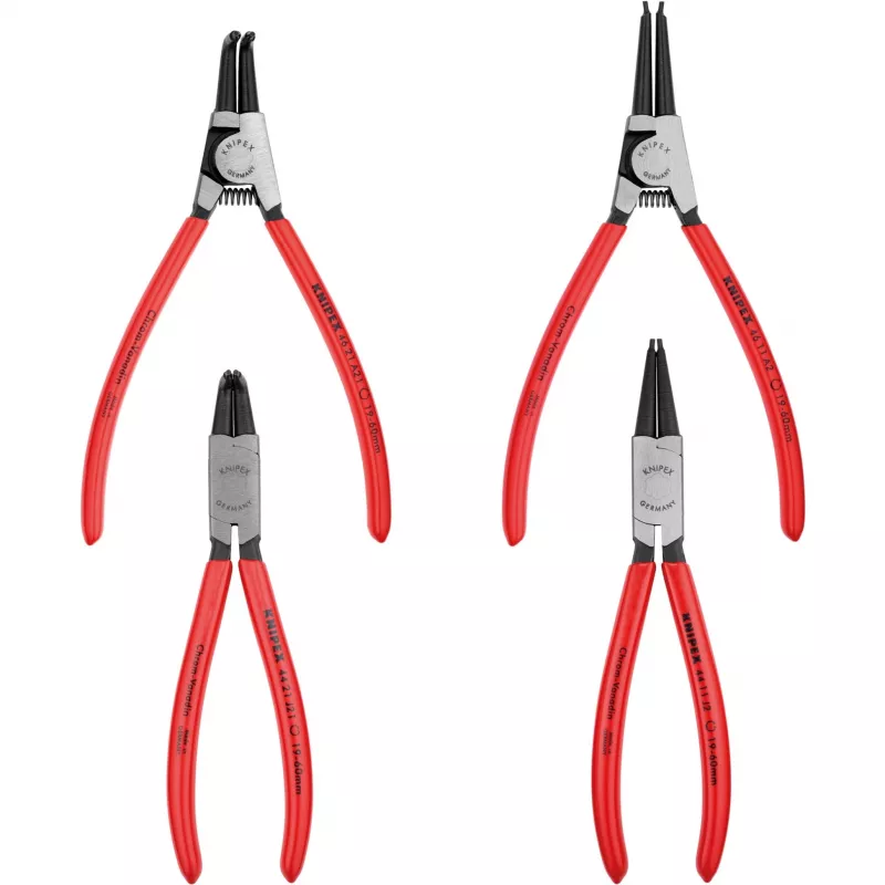 Knipex circlip pliers set 4 pcs. in roll-up pouch 19-60mm