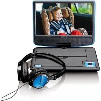 Lenco DVP-910 - DVD-Player - Portable -Display: 22,9 cm (9) - Blue (DVP910BLAU)