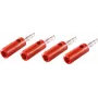 shiverpeaks BS56200-4R Wire Connector Banana Red (BS56200-4R)
