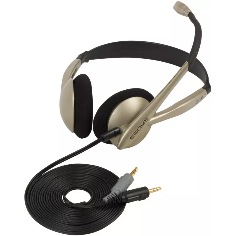Koss CS100 Headset Wired headband Office/Call center Beige