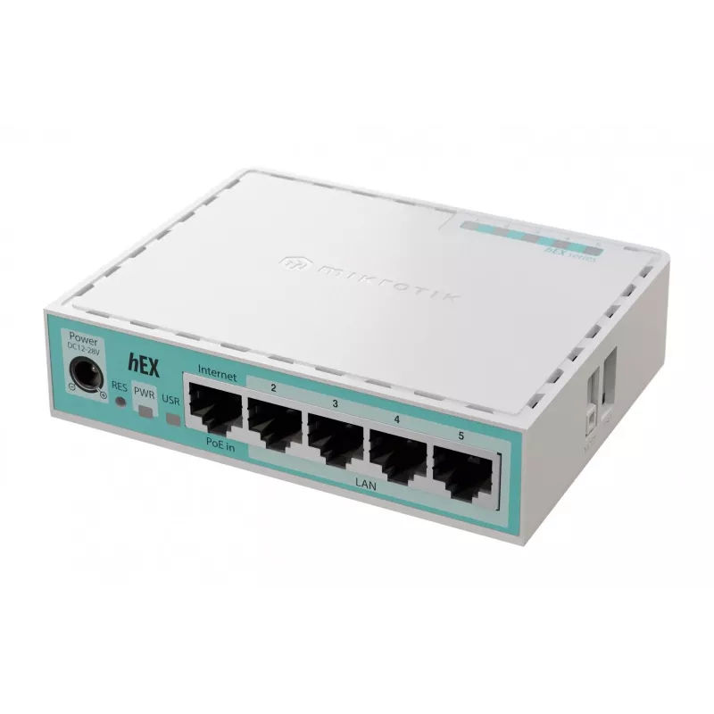 Mikrotik hEX wired router Gigabit Ethernet White