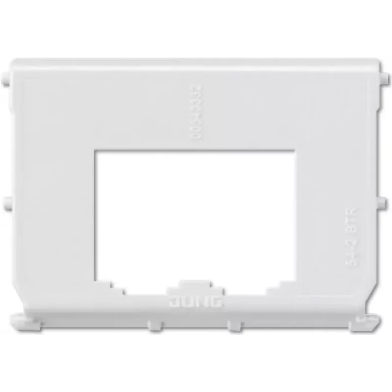 Wall plate / switch cover JUNG 54-2BTR White — thermoplastic, conventional design
