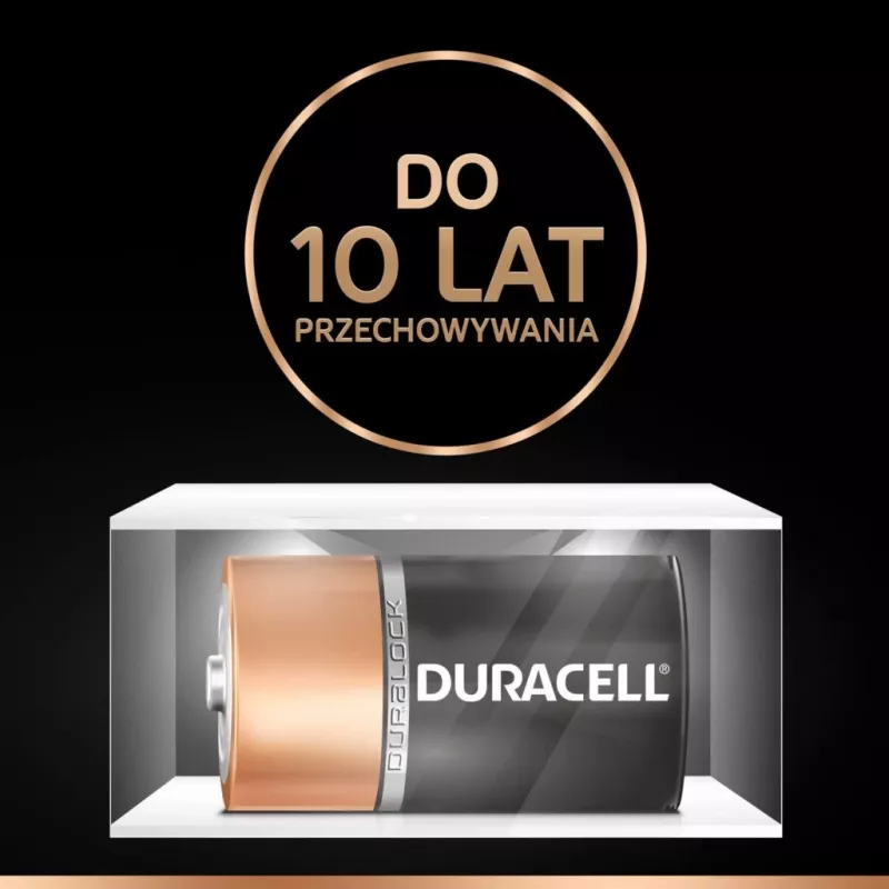Battery Duracell Basic D (R20) — pack of 2, primary zinc-carbon cells