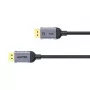 UNITEK C1628GY01-1.5M DisplayPort cable Black, Grey