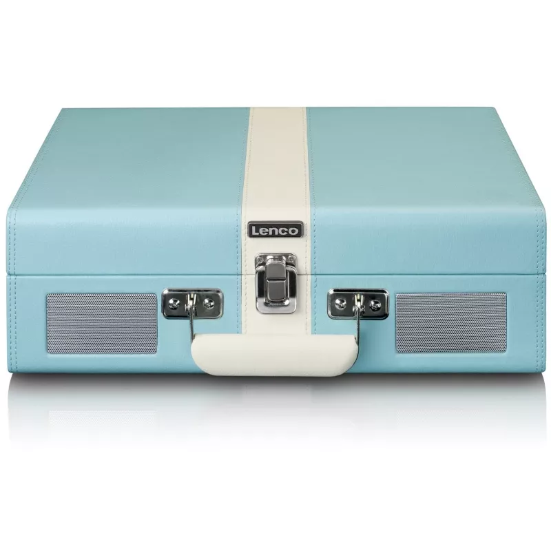Belt-drive audio turntable Lenco TT-110 Blue White Semi Automatic