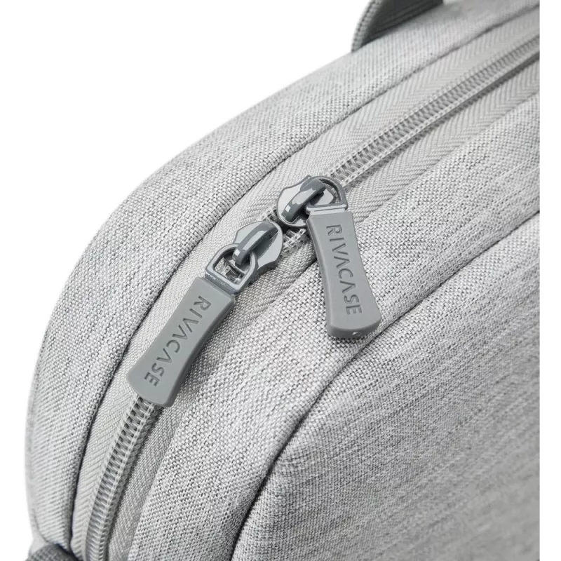 Laptop bag Rivacase Prater for 10.1 inch–14 inch laptops, Grey/Dark Blue