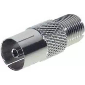 Power adapter ShiverPeaks IEC to F socket 85324-EC for connecting IEC equipment to F-type coaxial outlet