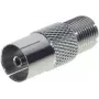 Power adapter ShiverPeaks IEC to F socket 85324-EC for connecting IEC equipment to F-type coaxial outlet