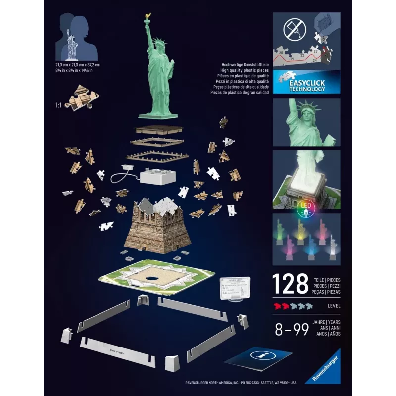 Puzzle 3D statue of liberty