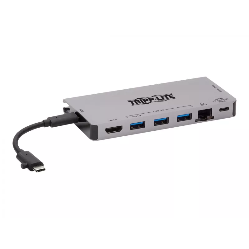 USB-C Dock - 4K HDMI, USB 3.2 Gen 1, USB-A Hub, GbE, Memory Card, 100W PD Charging, Detachable Cord U442-DOCK5D-GY