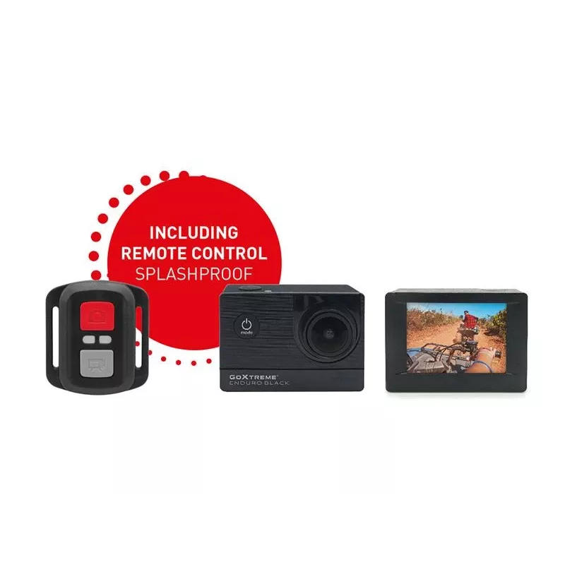 Easypix GoXtreme Enduro Black - Action Camera - mountable - 4K / 30 fps - 8.0 MPix - Wi-Fi - underwater to 30 m - Black