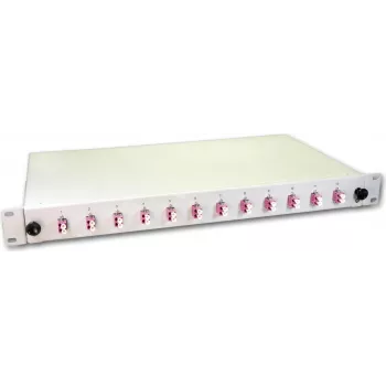 Lightwin LWL Splice Box, 24 Fibres, 12x DLC Multimode, 50/125µm OM4 Pigtail Splice Boxes (SPBOX 24G50 OM4 DLC)