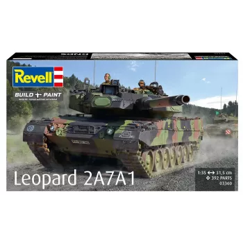 Plastic model REVELL Leopard 2A7A1 military tank kit (scale not specified)