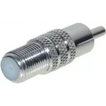 Adapter F‑female to RCA‑male ShiverPeaks 85326 — coaxial F connector to RCA audio/video adapter