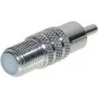 Adapter F‑female to RCA‑male ShiverPeaks 85326 — coaxial F connector to RCA audio/video adapter