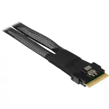 INTER-TECH cable SFF-8654-8i to 2× SFF-8654-4i, 70 cm internal split cable