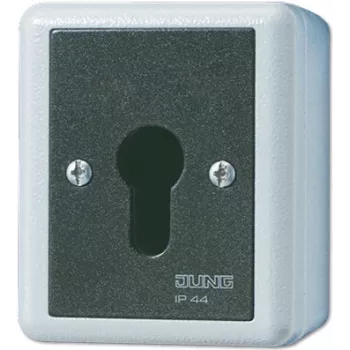 JUNG 833.18 G - Key Switch - 1P - Wired - Black - White - Thermoplast - IP44