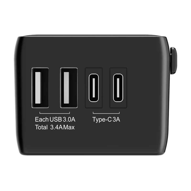Travel adapter BlitzWolf BW-TA1 4-in-1 with 2× USB PD 20W ports