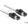 DeLOCK Network Cable RJ45 plug to plug Cat.6A S/FTP 1 m white