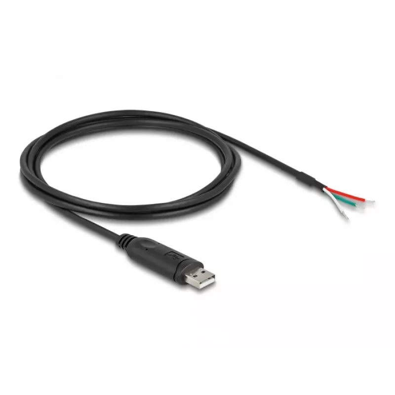DeLOCK Adapter Cable USB 2.0 Type-A to Serial RS-485 2 m Black
