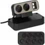 Power Extension Brennenstuhl 1153580100 2m 10 AC Outlets Indoor Black Silver