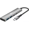 Goobay Slim 4-Port USB-Hub USB-C auf/USB-A 5 Gbit/s - -Plug USB 3.2> (76563)