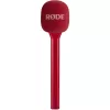 Portable Interview Microphone Rode Interview GO – Red (compact, handheld, plug-and-play)