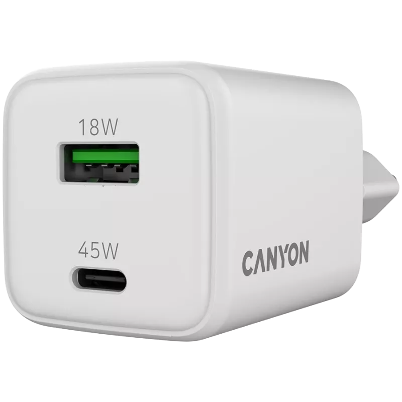 Charger Canyon CU45AC 45W Universal White AC Fast Charging Indoor